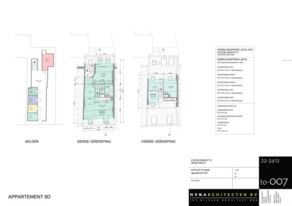 Floor plan - Kleine Gracht 8D, 6211 CB Maastricht 